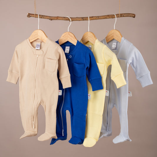 Cepli Çift Taraflı Fermuarlı Patikli Tulum