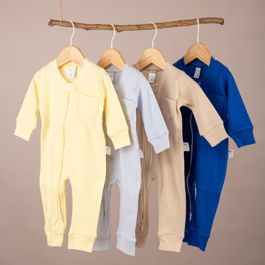 Cepli Çift Taraflı Fermuarlı Patiksiz Tulum