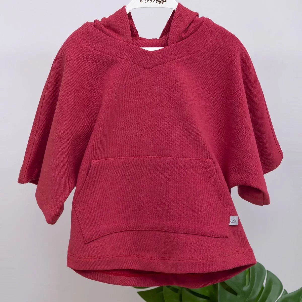 Açık Bordo Şortlu Çocuk Sweat Takım | Organik Pamuk