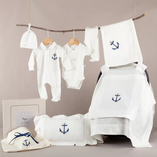 Asil Marin Nakışlı Organik 7'li Hastane Çıkışı