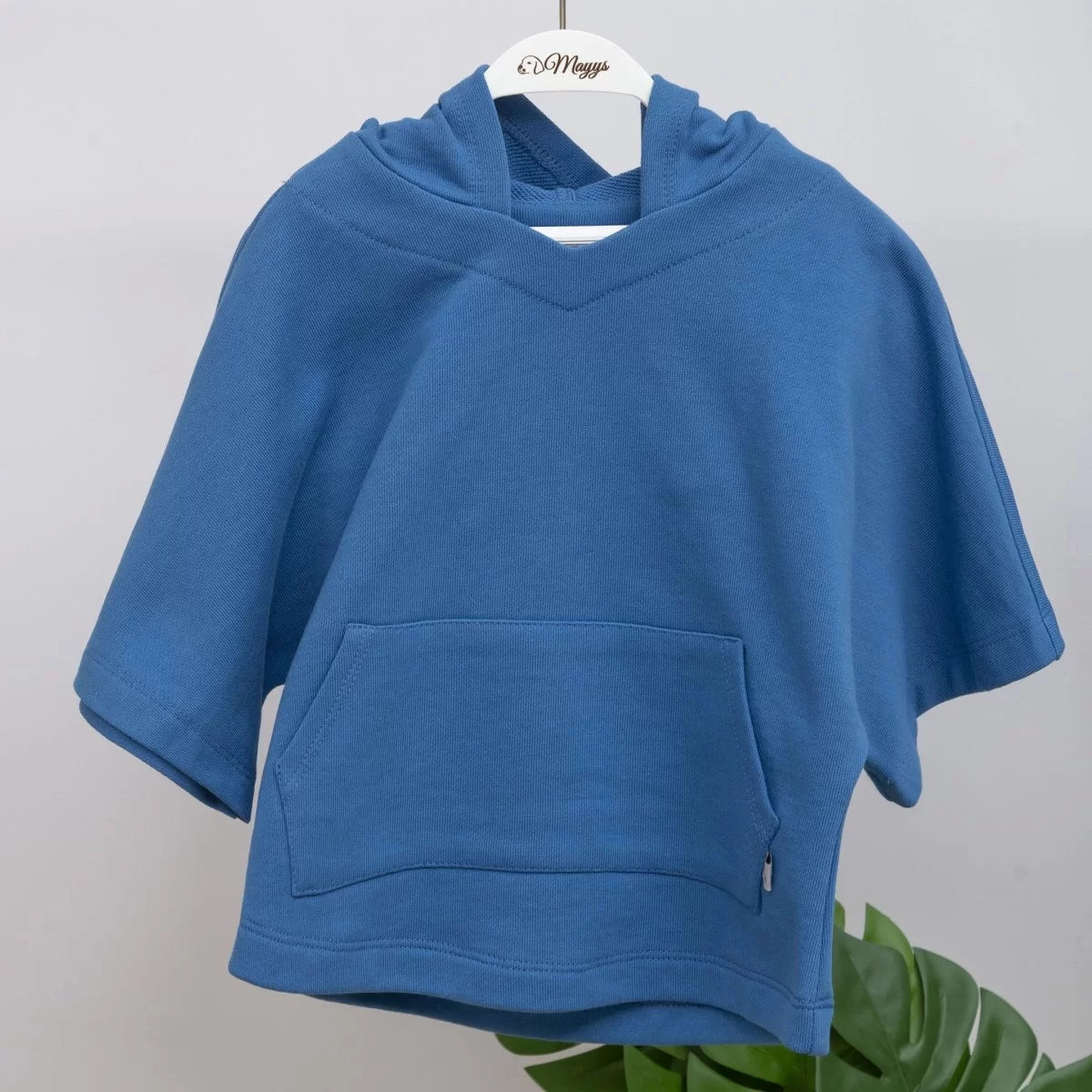 Mavi Şortlu Çocuk Sweat Takım | Organik Pamuk