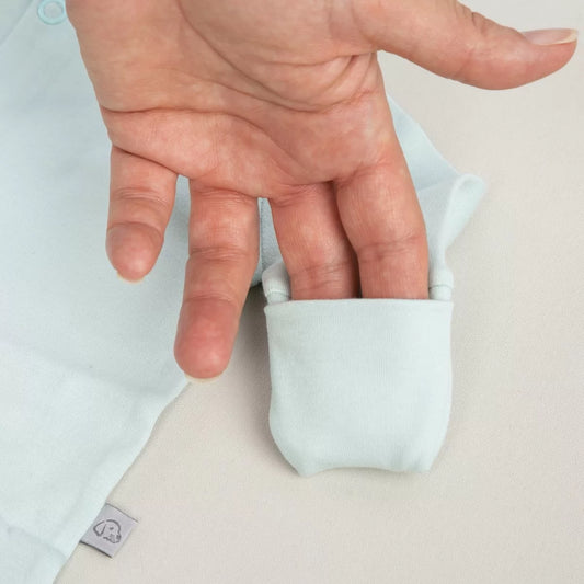 Mint Basic Patikli Bebek Tulum ve Şapka Yeni Doğan | Organik Pamuk