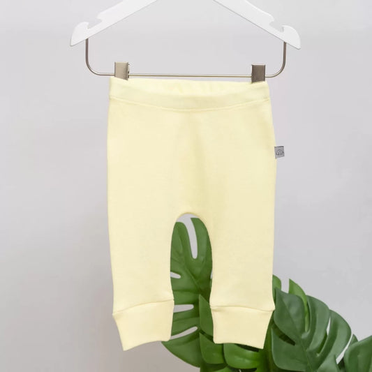 Sarı Kısa Kol Body ve Pantolon Set | Organik Pamuk