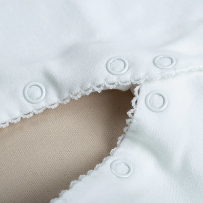 Elegant Tığ İşi Süslemeli 9'lu Unisex Organik Hastane Çıkışı