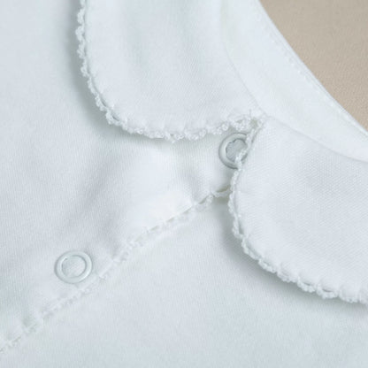 Elegant Tığ İşi Süslemeli 9'lu Unisex Organik Hastane Çıkışı