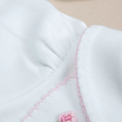 Royal Pembe Rokoko El Nakışlı 5'li Organik Hastane Çıkışı